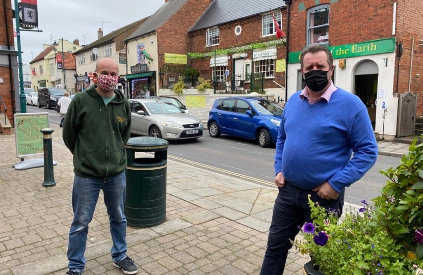 Mark and Cllr. Carlton at friends of the earth